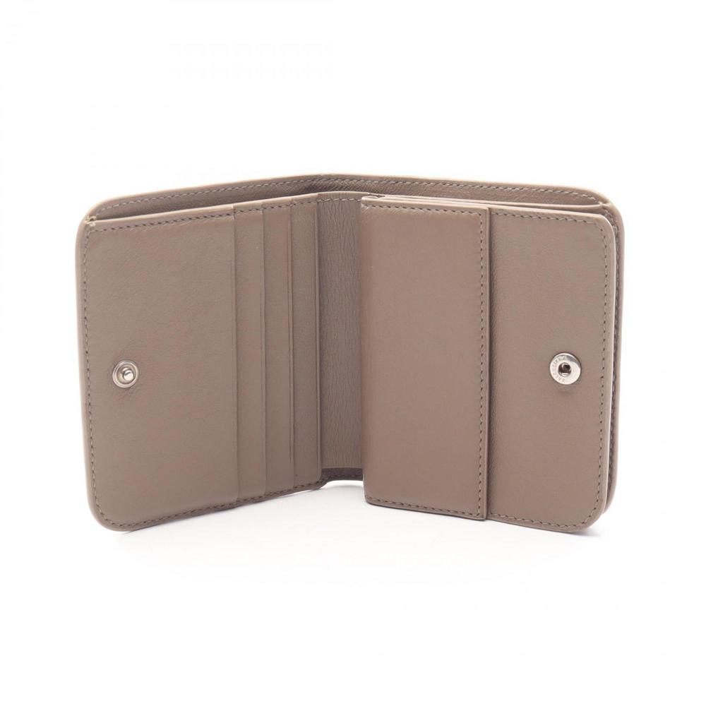 Balenciaga BALENCIAGA CASH Bi-fold Wallet, Leather, Women's, Beige, 594216 - Picture 3 of 8